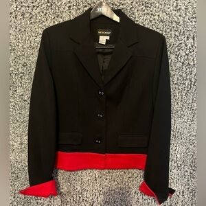 Metro style Women’s Bleu &Red workwear/Carrier/Office  Blazer Size12.  100 Wool